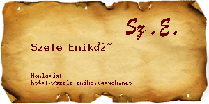 Szele Enikő névjegykártya